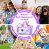 Kids Camera Unicorn Toys for Girls, Digital Camera for Kids Age 3-8 Toddler Travel Toys, Birthday Gift for Girls 3 4 5 6 7 8 Year Old Christmas, HD 1080P Video Camera, 32G SD Card Included (Purple)