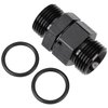 Podavelle 8AN -8 ORB Male to 8AN -8 ORB Male Swivel Union Fitting Adapter Coupler Aluminum Black