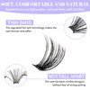 Individual Eyelashes Lash Clusters C/D Curl DIY Eyelashes Wide-stem Lash Clusters 12-16mm Thin Band Cluster Lashes Soft and Wispy Clusters Comfortable Lash Clusters（Hybrid/Volume-0.07C, 12-16mm Mixed）