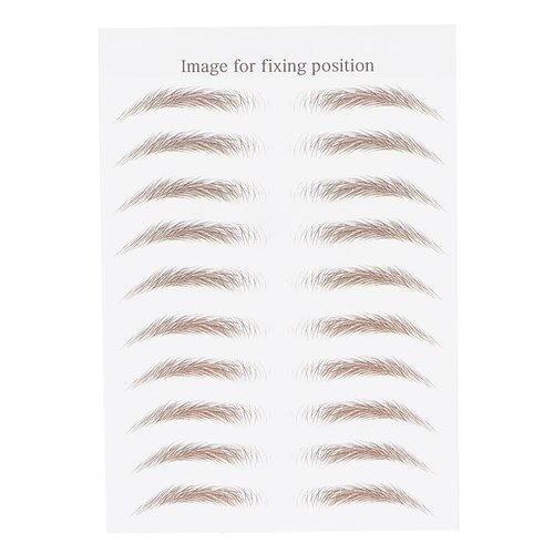 Eyebrow Transfers, Eyebrow Tattoo Sticker Eyebrow Transfer Sticker for Women,Eyebrows Tattoo Stickers Waterproof Long Lasting False Tattoos Peel Off Instant Eyebrow for Women Girls Makeup(BROWN-06)