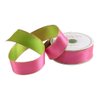 Caspari Decorative Ribbon, 10-Yard, Satin Pink and Green