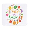 CafePress Vegan Fruits Veganism Healthy Food Veget Mousepad Non-Slip Rubber Gaming Mousepad