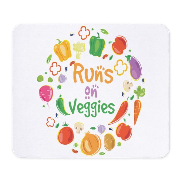 CafePress Vegan Fruits Veganism Healthy Food Veget Mousepad Non-Slip Rubber Gaming Mousepad