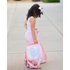 mibasies Girls Lunch Bag for Kids Insulated Lunch Box with Shoulder Strap and Bottle Holder, Glitter Rainbow