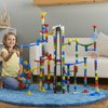 MindWare Mega Marble Run 215 Piece Elevator Building Set - Includes 200 Track Pieces, 40 Marbles Plus Motorized Elevator