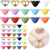ZYNERY Cute Magnetic Jewelry Clasps - Magnetic Necklace Clasps Closures - Magnetic Clasp Perfect for Jewelry Making & Necklaces & Bracelets - Unlock Elegance with 45 Pairs in 15 Colors