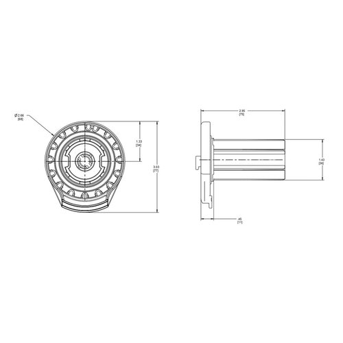 Rollease Skyline SL20 Roller Shade Clutch White