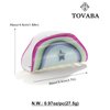 TOVABA Hair Claw Clips for Women Rainbow Shape Hair Clips Cute Medium Hair Clips Trendy Hair Claw Clips Hair Accessories for Women Strong Hold Jaw Hair Clip for Thick Thin Hair