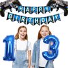 Vlipoeasn Video Game 13th Birthday Decorations for Boys Game on 13th Birthday Party Supplies Blue Gaming 13th Happy Birthday Banner (13th)