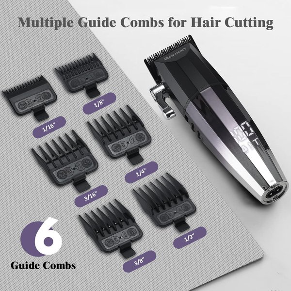 Hair Clippers for Men, Professional Barber Clippers for Hair Cutting Cordless&Corded, Rechargeable Beard Trimmer, Father Day Gifts