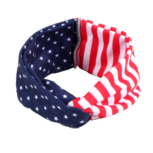 JOYFISCO American Flag Headband 4th of July Headband Stars Stripes Hair Accessories Red White and Blue Patriotic Headband