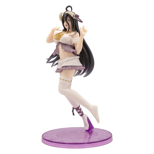 NINJAMO Japanese Anime Figure Overlord III Albedo Nightwear Version Action Figure Overseer of Guardians Statue Toy Gift Nazarick Enforcer Horned Anime Girl