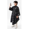 PERFEHAIR Kids Hair Cutting Cape with Sleeves, Kids Barber Cape Haircut Cape for Boy & Girls, Professional Salon or Home Hair Cut Cape-Black Space Printing