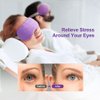 Umisleep Lavender Eye Mask, Aromatherapy Weighted Sleep Mask for Dry Eyes Men Women, Microwave Hot Therapy Eye Cover for Compression Pain Relief, Eye Pillow for Puffy Eyes, Migraine, Sinus Pain, Pink