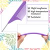 Patelai 12 Pcs Parting Comb for Braids Bulk, Rat Tail Comb for Parting Stainless Steel Pintail Comb Teasing Combs Braiding Comb Pressing Comb for Hair Styling Hairdressing Hair Salon Home(Purple)