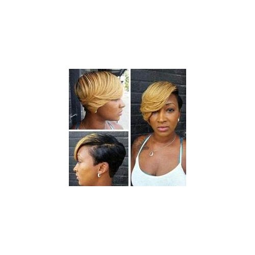 WOCWIG Short Pixie Cut Hair Wig Short Hairstyles Synthetic Wigs For Women Popular Fashion Wigs Heat Resistant Hairpieces Women's Wig (SW9410)