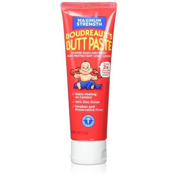 Boudreauxs Maximum Strength Butt Paste - 4 Oz (Pack of 2)