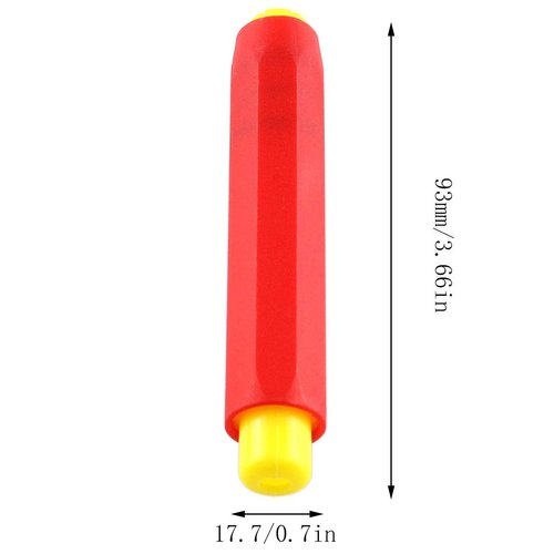 E-outstanding 10pcs Plastic Chalk Holders, Colourful Chalk Covers, Adjustable Chalk Clips Set Clean Teaching Hold for Teacher Kawaii Stationery, Random Colors