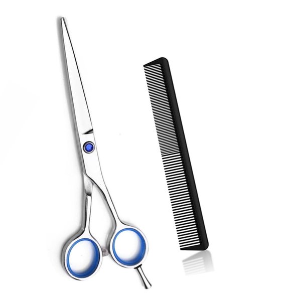 Hair Cutting Scissors, Barber Scissors - Attractive 6.2 Inch Razor Edge Blade Professional Hair scissors - Haircut scissors, Trimming Men/Women (Blue)