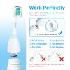 Heepim Replacment Heads Compatible with Philips Sonicare, for E-Series Essence, for Xtreme, for Elite, for Advance, and for CleanCare Electric Toothbrush, Toothbrush Replacment Heads Refills, 6 Pack