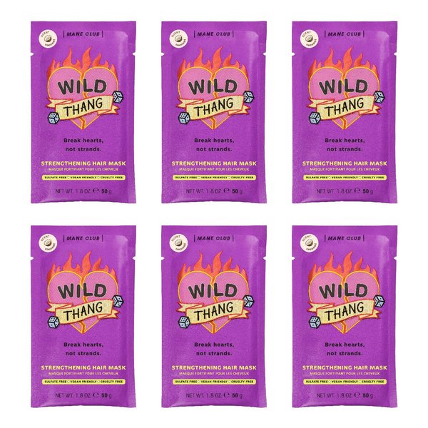 MANE CLUB Wild Thang Deep Conditioner, cruelty free, vegan, no sulfates or parabens — Pack of 6