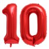 40 Inch Red 10 Number Balloons Giant 10 Balloons Red Birthday 10 Balloons 10th Birthday Anniversary Events Party Decorations Supplies