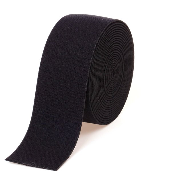 COTOWIN 1.5-inch Black Plush Elastic,Soft Comfortable Sewing Elastic - 3 Yards