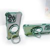 YG Culture Diamond Bling Mirror Cell Phone Grip Stand, Supports Magnetic Charging, Adjustable Angles, Always Keep Your Beauty on Point(Green)