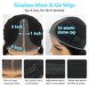 24 Inch Wear & Go Glueless 4x1 T Part Preplucked Lace Front Wigs Human Hair Water Wave Glueless Wigs Pre-cut HD Lace Closure Wet and Wavy Human Hair Wigs for Black Women and beginners 100% Human Hair