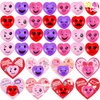 MGparty Valentines Day Gifts for Kids, 32 Pack Heart Stress Balls with Valentine Cards Heart Squishies Toy for Kids Classroom Exchange Stress Relief Toys Classroom Prize and Party Favors
