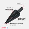 LENOX Step Drill Bit, 1/2-Inch to 1-Inch with 3/8-Inch Shank (30882VB2)