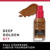 Covergirl Outlast Extreme Wear 3-in-1 Full Coverage Liquid Foundation, SPF 18 Sunscreen, Deep Golden, 1 Fl. Oz.
