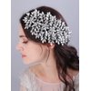 JWICOS Crystal Bride Wedding Hair Comg Bridal Hair Comb Hair Clip Flower Wedding Hair Accessories for Women and Girls (AB Crystal)