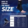 SNEINO Ankle Brace for Women & Men - Ankle Brace for Sprained Ankle, Ankle Support Brace for Achilles,Tendon,Sprain,Injury Recovery, Lace up Ankle Brace for Running, Basketball, Volleyball(Medium)