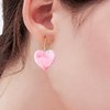 1Pcs Heart Earring Resin Molds Resin Jewelry Molds Heart Silicone Molds Resin Earring Mold for Epoxy Resin Earring Molds DIY Crafts Earrings Pendant Keychain Jewelry Making Casting Molds Women Girls