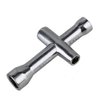 2pcs Hobbypark Aluminium Cross Wrenches Sleeve 4/5/5.5/7mm 8mm 10mm 12mm 17mm Glow Plug Socket Hex Driver Hexagon Spanner Wheel Repair Tools for RC Car