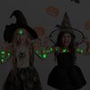 Ozepao 112 Pcs (2" x 2") Glow Halloween Tattoos for Kids, Luminous Halloween Temporary Tattoos for Party Favors Supplies Goodie Bags Gifts Decorations