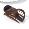 Brinie French Concord Hair Clip Acrylic Hair Claw Clips Thick Hair Flat Hair Clips Grip Hair Banana Barrettes for Styling Hair Accessories for Women and Girls (Pack of 2)