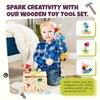 Kids Tool Set, Wooden Tool Box, Tool Set for Toddlers 3-5, Montessori Toy Tool Set, Toddler Tools Set, Tools for Kids, Toddler Tool Bench, Kids Workbench Tools, Stem Toys for 3+ Year Old