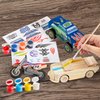JOYIN Kids Craft Kit Build & Paint Your Own Wooden Race Car Art & Craft Kit DIY Toy Make Your Own Car Truck Toy Construct and Paint Craft Kit, Presents for Kids