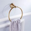 Leyden Towel Ring Antique Brass Hand Towel Holder Bathroom Accessories Brushed Shower Towel Hanger Round Wall Mounted