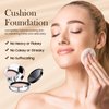 Ursoulney Mushroom Head Air Cushion CC Cream - BB Cream Foundation Makeup Moisturizing Concealer Long-Lasting, Cushion Foundation Full Coverage Self Adjusting (Natural, 1 PCS)