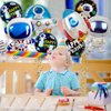 Space Balloons - 33 Inch Astronaut Foil Balloons, Mylar Airship Planet Rocket Galaxy Balloons, Outer Space Theme Birthday Decorations - Pack of 8
