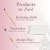 Tammy Taylor Acrylic Nail Brush Cleaner Liquid | Removes Solid Gel Nail Polish, Acrylic Dip Powder | All-in-One Poly Gel Slip Solution + Kolinsky Sable Nail Brush Conditioner, Cleaner & Restorer 16oz
