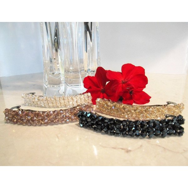 Sparkle hair clip barrettes (Primary color: Clear)