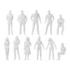 DS. DISTINCTIVE STYLE Unpainted Figures 1:50 Scale 100 Pieces Assorted Poses Miniature People for Architectural Layout Project O Scale Model Trains Railroads Home Bonsai Decor