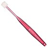 Brilliant Soft Bristle Toothbrush for Adults - Round Brush Head Micro-Fine, Rounded-Tip 360 Degree All Around Bristles, Sensitive Tooth Brush, Oral Hygiene Products, Red, 6 Count