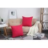 TangDepot Cotton Solid Throw Pillow Covers, 22" x 22" , Watermelon Red, 1 Count (Pack of 1)