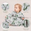 Yoofoss Baby Sleep Sack 6-12 Months Long Sleeve Wearable Blanket Baby 100% Cotton 2-Way Zipper 0.5 Tog Infants Sleeping Sack, Lightweight(Medium)