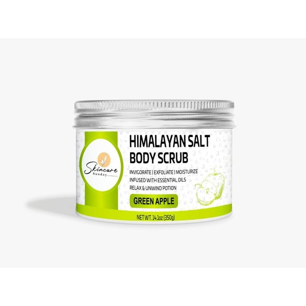 Skincare Sunday Himalayan Salt Body Scrub | Invigorate | Exfoliate | Moisturize - relax & uniwnd potion (GREEN APPLE)